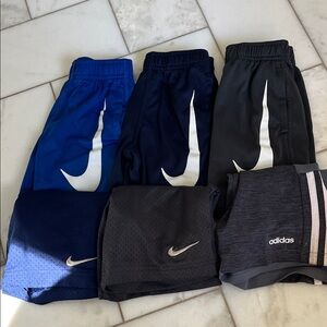 Nike/Adidas Kids Shorts Set - Blue, Black, Gray